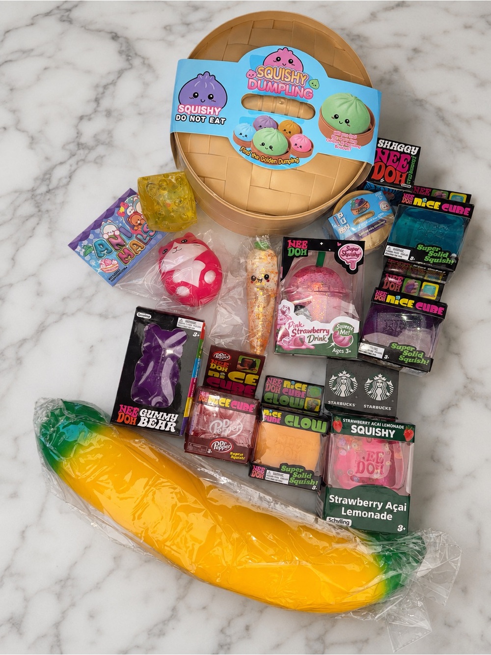 Squishy Needoh Dumpling Starbucks Set of 14 items